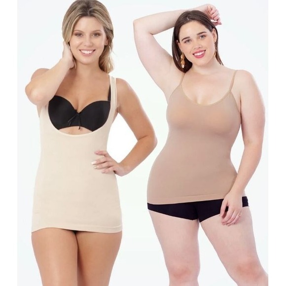 Other - Empetua Shapewear Tank XL Lot of 2 Everyday Scoop Neck + Open Bust Cami NEW